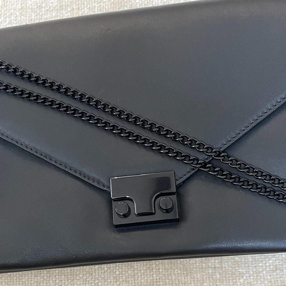 Loeffler Randall Black Chain Strap Crossbody Handbag - Picture 5 of 11